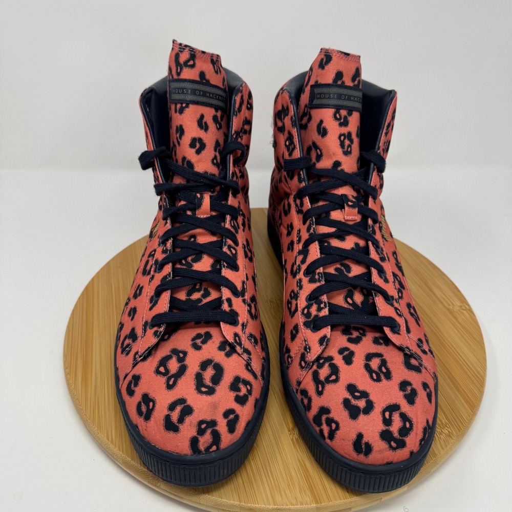 Puma‎ House of Hackney Suede Mid Leopard Coral Mens 13 358464-01 | Sneakers Rare - Picture 9 of 12